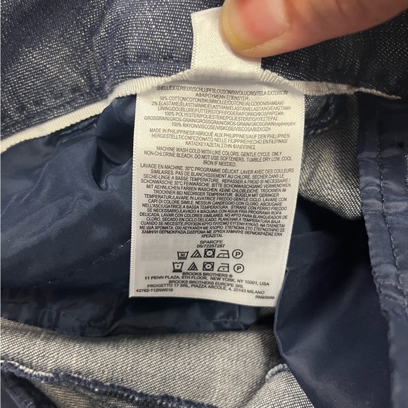 Brooks Brothers NY Denim Wide-Leg High‎ Waisted Trousers Sz. 4 NWT - Picture 7 of 11